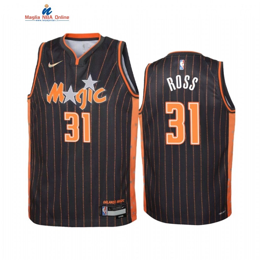 Maglia NBA Bambino Orlando Magic #31 Terrence Ross Nero Città 2022-23 Acquista