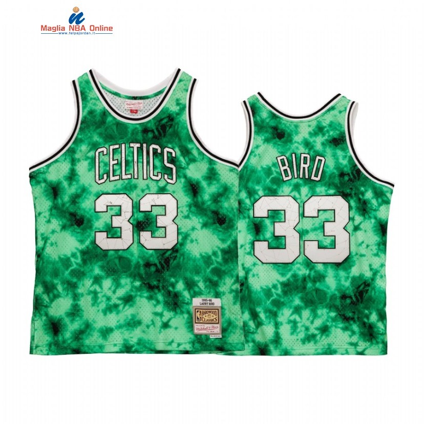 Maglia NBA Boston Celtics #33 Larry Bird Galaxy Constellation Verde Hardwood Classics 2021 Acquista