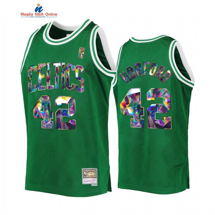 Maglia NBA Boston Celtics #42 Al Horford 75th Anniversario Verde Throwback 2022 Acquista