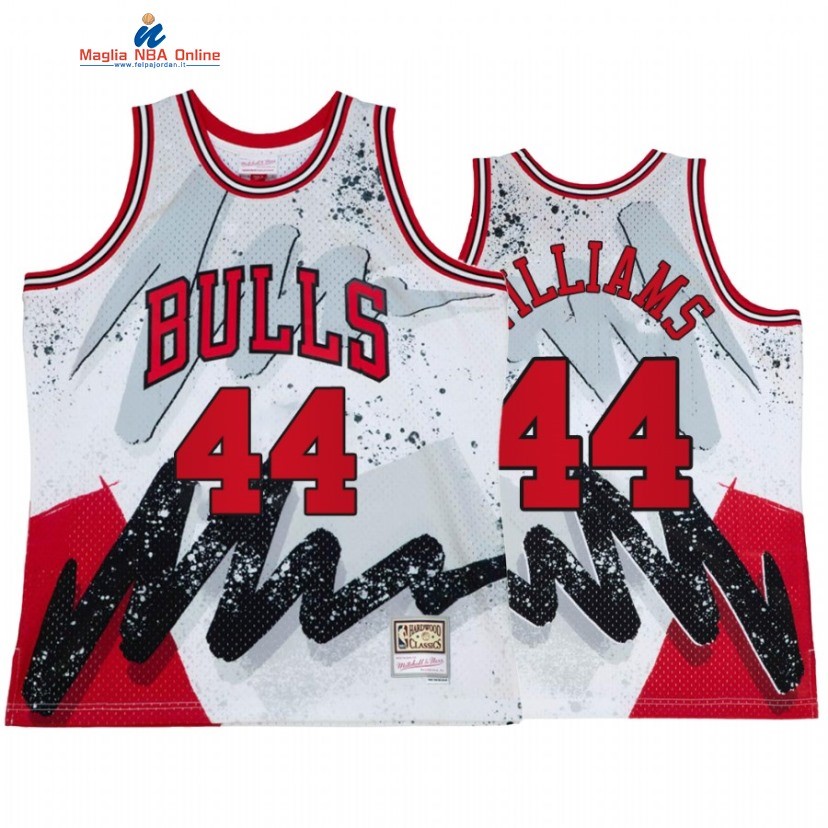 Maglia NBA Chicago Bulls #44 Patrick Williams Bianco Throwback 2022 Acquista