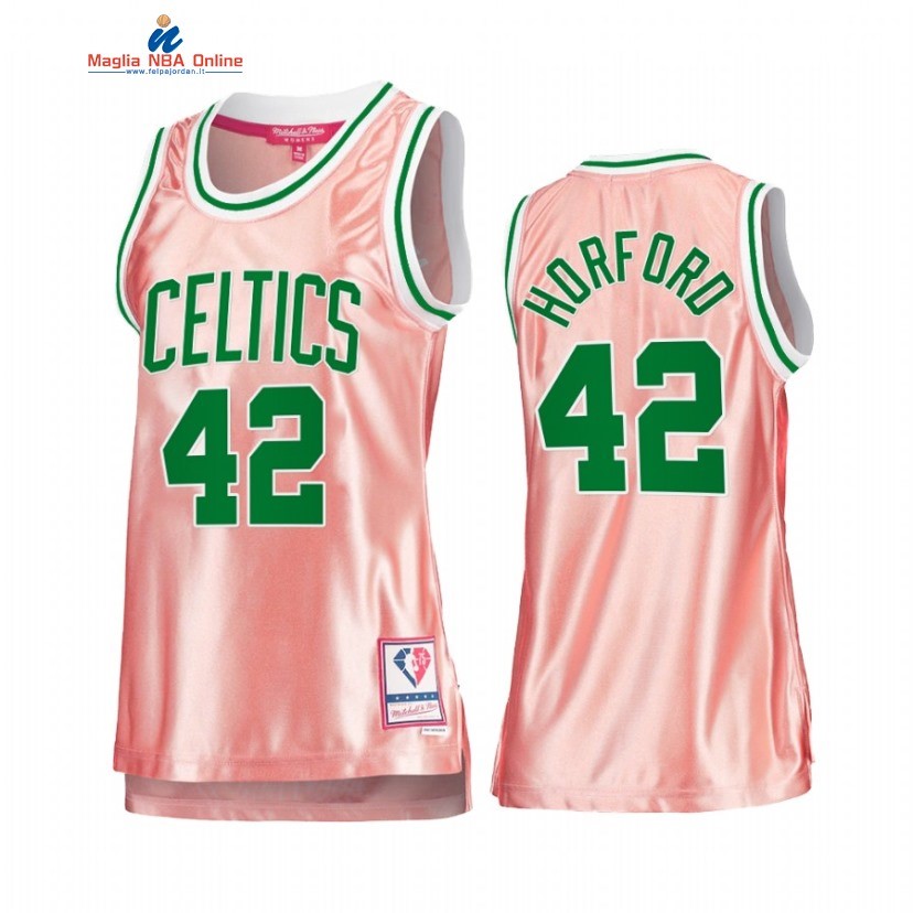 Maglia NBA Donna Boston Celtics #42 Al Horford 75th Anniversario Rosa Oro 2022 Acquista
