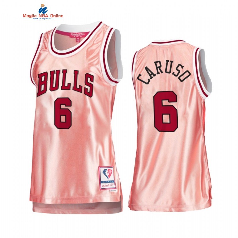 Maglia NBA Donna Chicago Bulls #6 Alex Caruso 75th Anniversario Rosa Oro 2022 Acquista