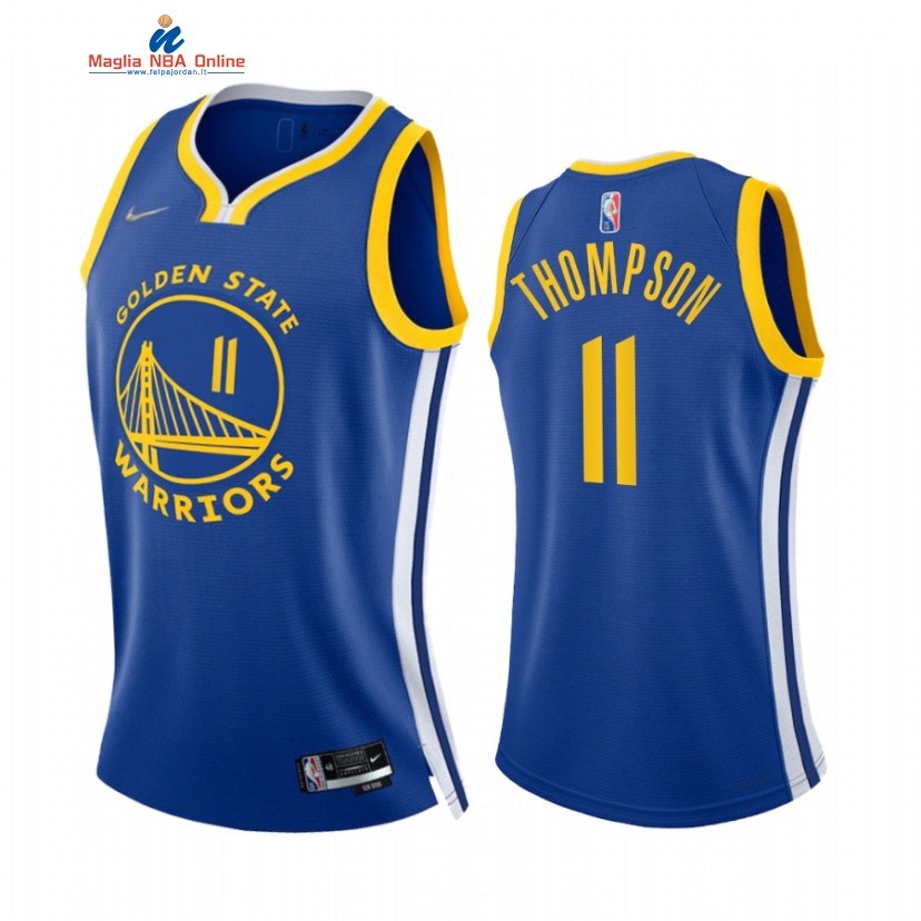 Maglia NBA Donna Golden State Warriors #11 Klay Thompson Reale Icon 2022 Acquista