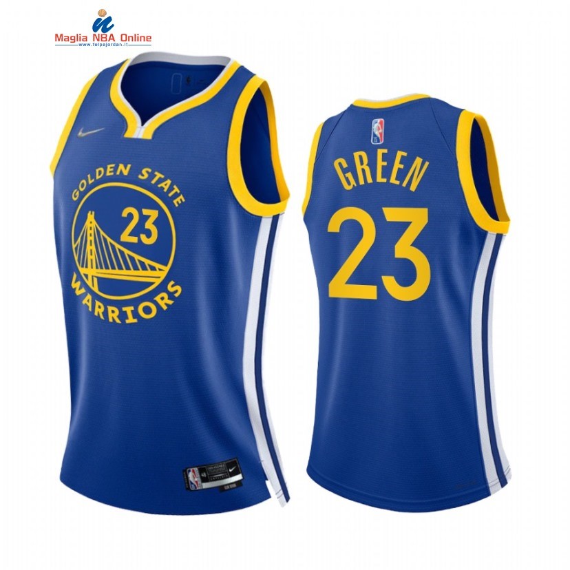 Maglia NBA Donna Golden State Warriors #23 Draymond Green Reale Icon 2022 Acquista