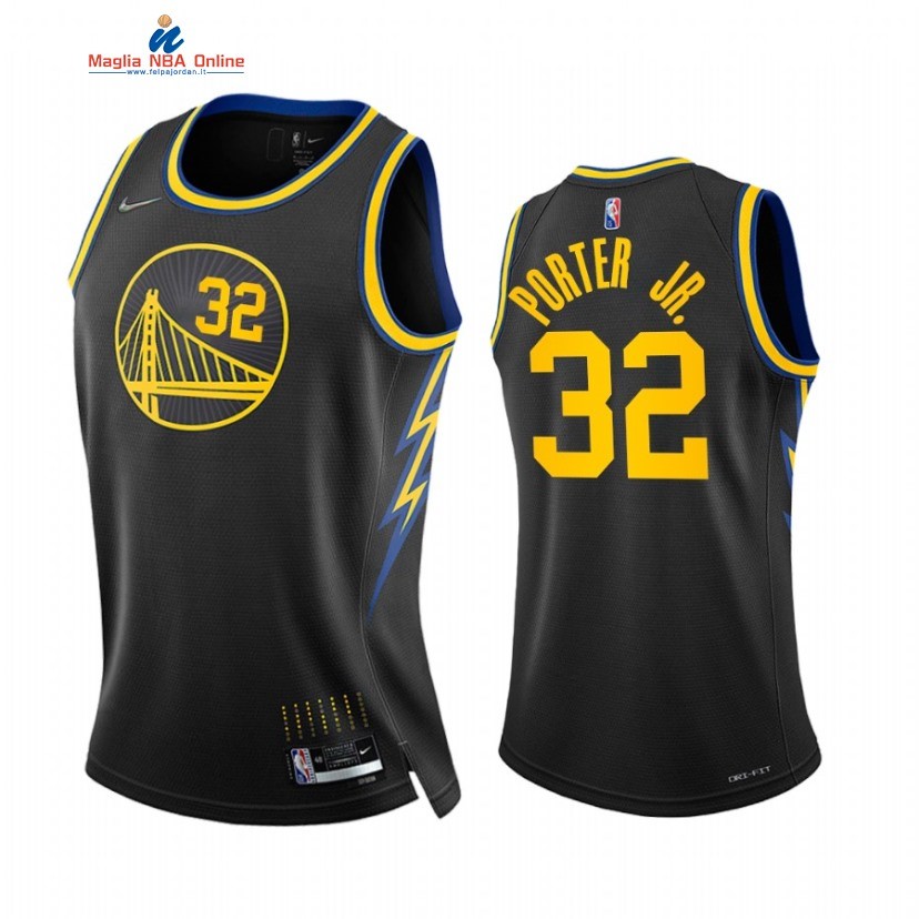 Maglia NBA Donna Golden State Warriors #32 Otto Porter Jr. Nero Città 2022 Acquista