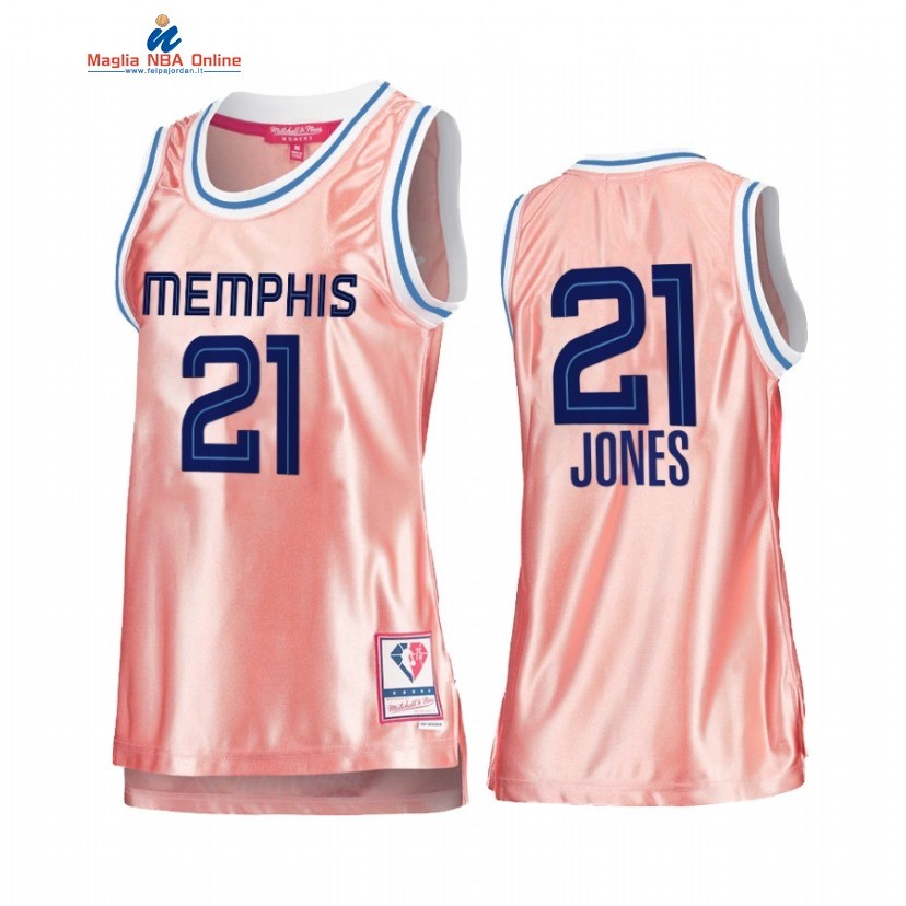 Maglia NBA Donna Memphis Grizzlies #21 Tyus Jones 75th Anniversario Rosa Oro 2022 Acquista