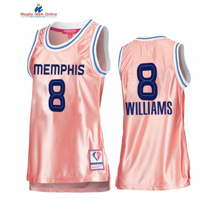 Maglia NBA Donna Memphis Grizzlies #8 Ziaire Williams 75th Anniversario Rosa Oro 2022 Acquista