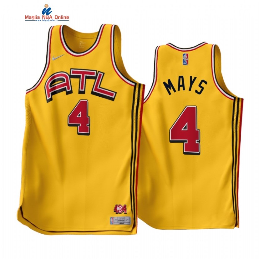 Maglia NBA Earned Edition Atlanta Hawks #4 Skylar Mays Oro 2022-23 Acquista