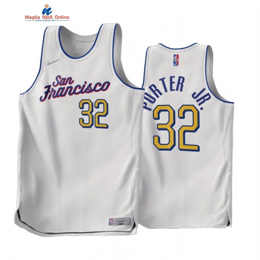 Maglia NBA Earned Edition Golden State Warriors #32 Otto Porter Jr. Bianco 2022-23 Acquista