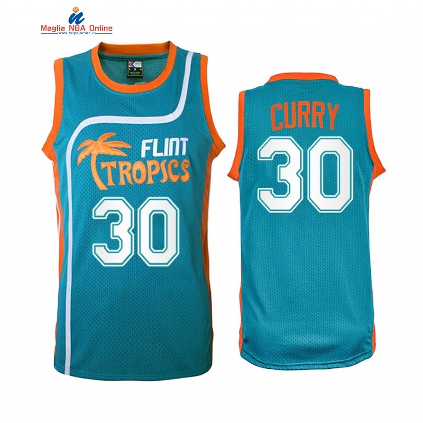 Maglia NBA Golden State Warriors #30 Stephen Curry Verde Throwback 2022 Acquista