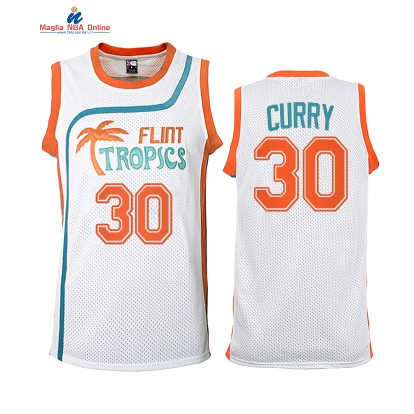 Maglia NBA Golden State Warriors #33 Stephen Curry Bianco Throwback 2022 Acquista