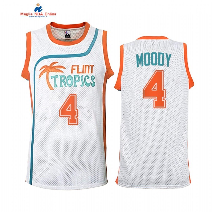 Maglia NBA Golden State Warriors #4 Moses Moody Bianco Throwback 2022 Acquista