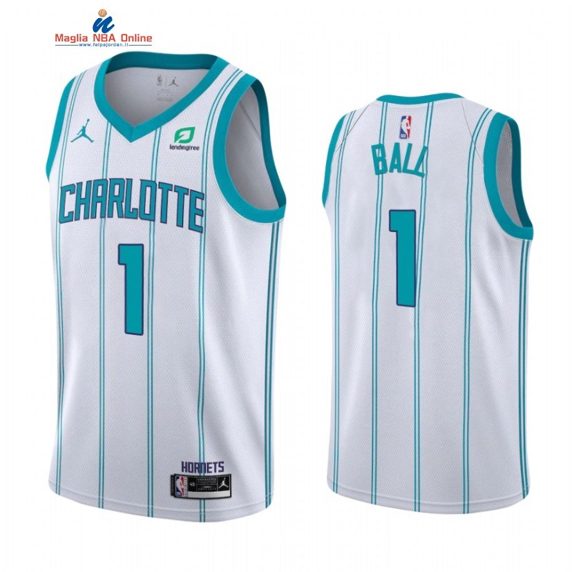 Maglia NBA Jordan Charlotte Hornets #1 LaMelo Ball Bianco Association 2023 Acquista