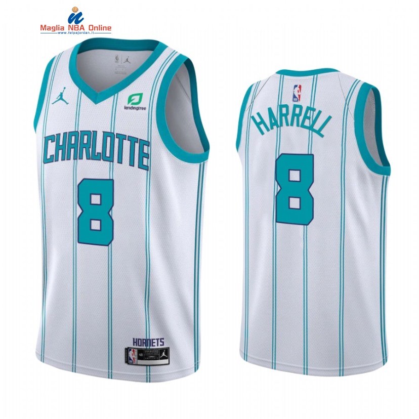Maglia NBA Jordan Charlotte Hornets #8 Montrezl Harrell Bianco Association 2022 Acquista