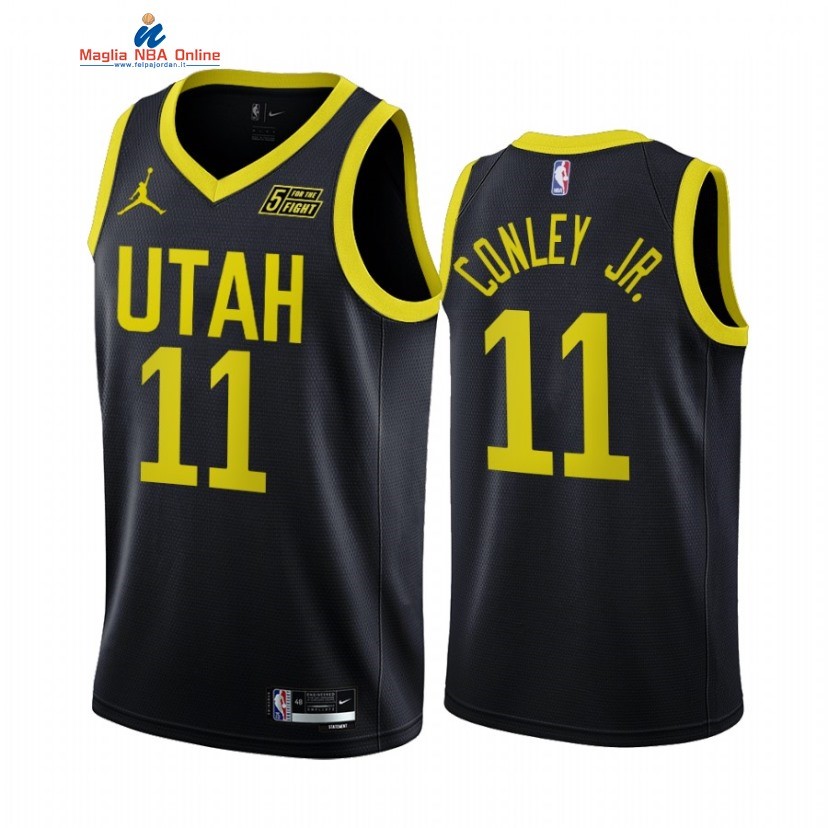 Maglia NBA Jordan Utah Jazz #11 Mike Conley Jr. Nero Statement 2022-23 Acquista