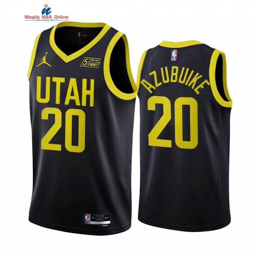 Maglia NBA Jordan Utah Jazz #20 Udoka Azubuike Nero Statement 2022-23 Acquista