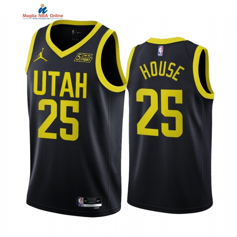 Maglia NBA Jordan Utah Jazz #25 Danuel House Nero Statement 2022-23 Acquista