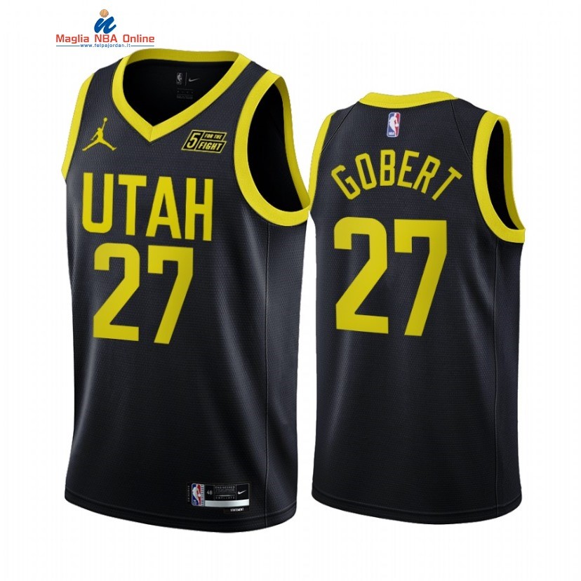 Maglia NBA Jordan Utah Jazz #27 Rudy Gobert Nero Statement 2022-23 Acquista