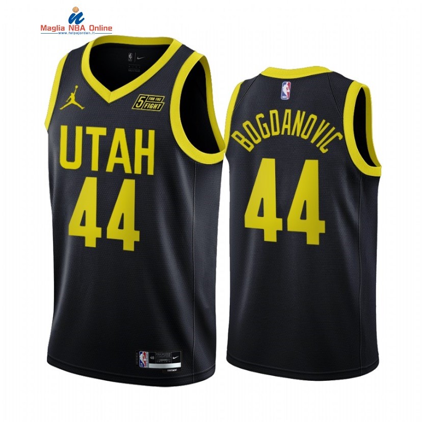 Maglia NBA Jordan Utah Jazz #44 Bojan Bogdanovic Nero Statement 2022-23 Acquista