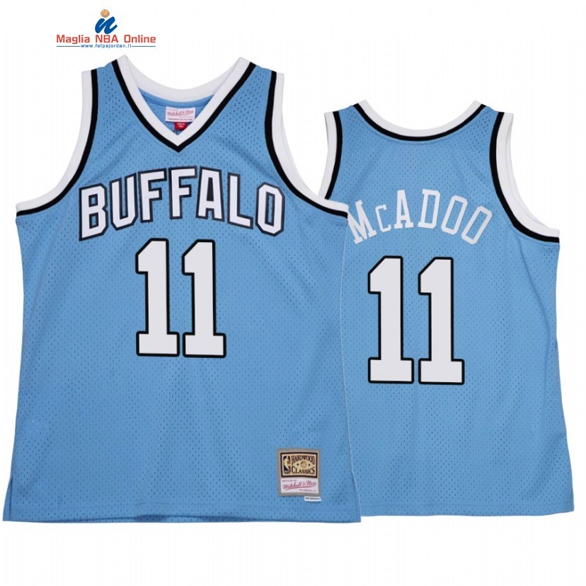 Maglia NBA Los Angeles Clippers #11 Bob McAdoo Blu Throwback 2022 Acquista