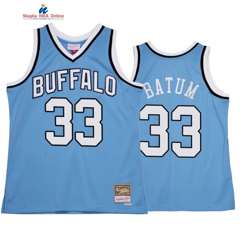 Maglia NBA Los Angeles Clippers #33 Nicolas Batum Blu Throwback 2022 Acquista