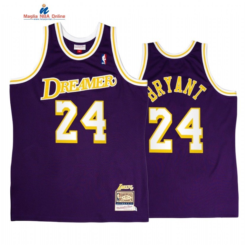 Maglia NBA Los Angeles Lakers #24 Kobe Bryant Porpora Throwback 2022 Acquista