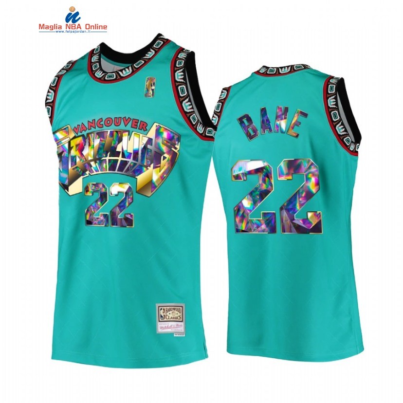 Maglia NBA Memphis Grizzlies #22 Desmond Bane 75th Anniversario Teal Hardwood Classics 2022 Acquista