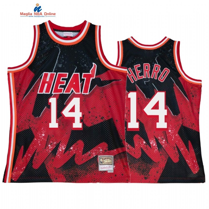 Maglia NBA Miami Heat #14 Tyler Herro Rosso Throwback 2022 Acquista