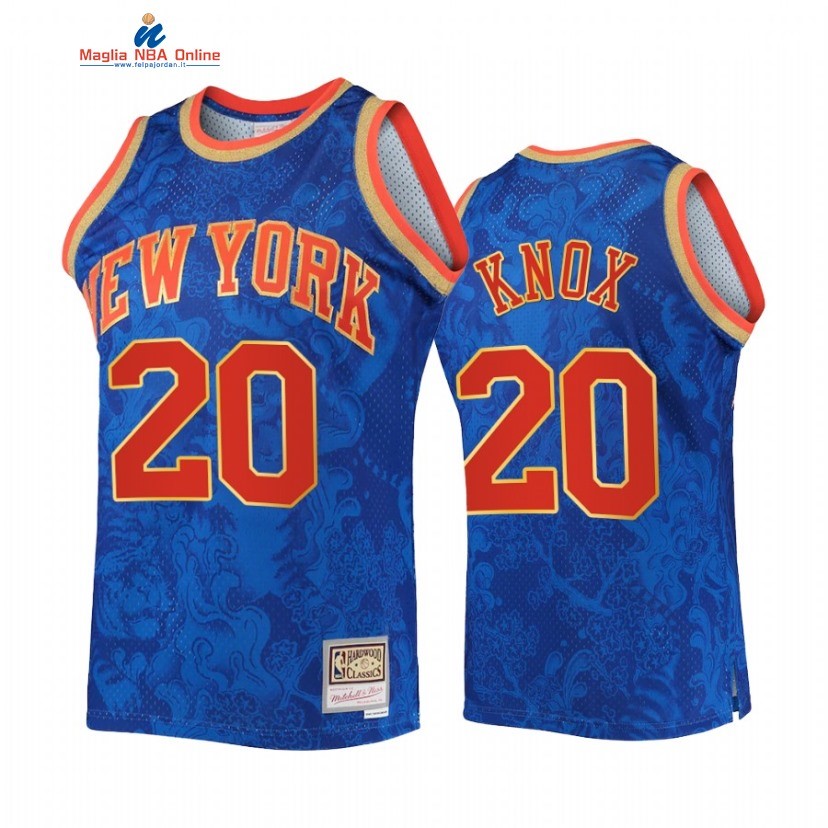Maglia NBA New York Knicks #20 Kevin Knox Reale Throwback 2022 Acquista