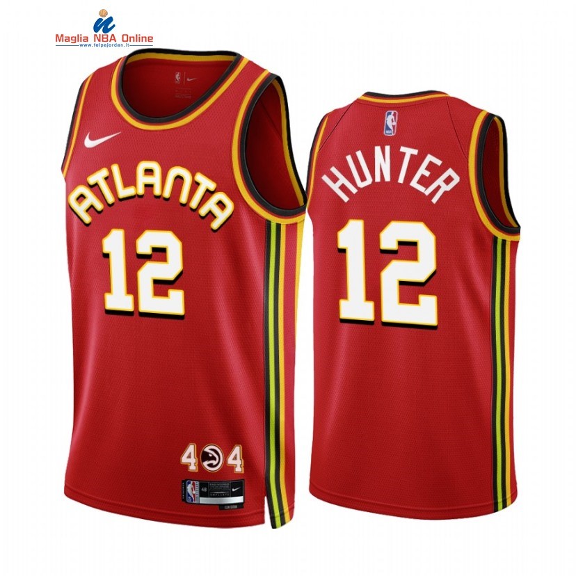 Maglia NBA Nike Atlanta Hawks #12 De'Andre Hunter Rosso Icon 2022-23 Acquista