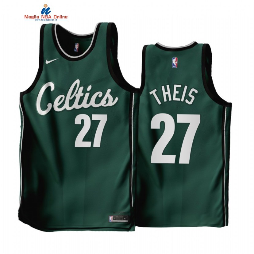 Maglia NBA Nike Boston Celtics #27 Daniel Theis Verde Città 2022-23 Acquista