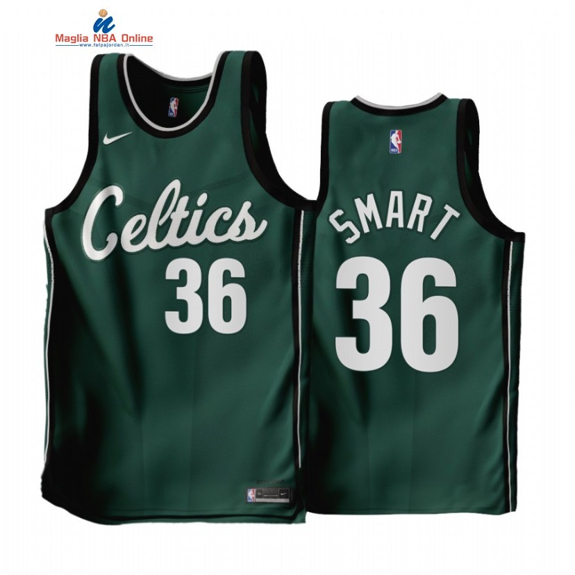 Maglia NBA Nike Boston Celtics #36 Marcus Smart Verde Città 2022-23 Acquista