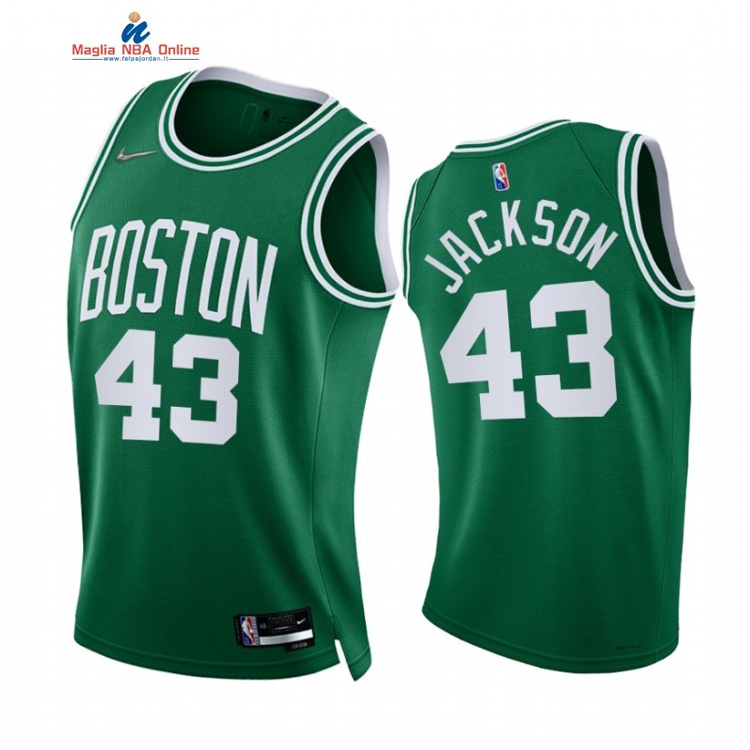 Maglia NBA Nike Boston Celtics #43 Justin Jackson 75th Season Diamante Verde Icon 2021-22 Acquista