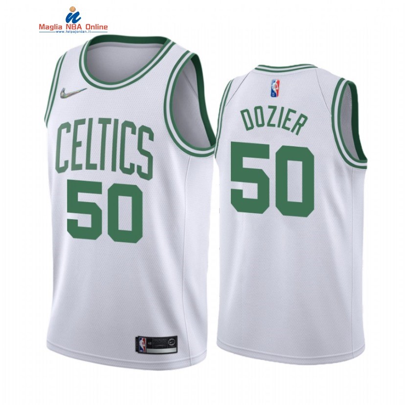 Maglia NBA Nike Boston Celtics #50 PJ Dozier Bianco Association 2022 Acquista