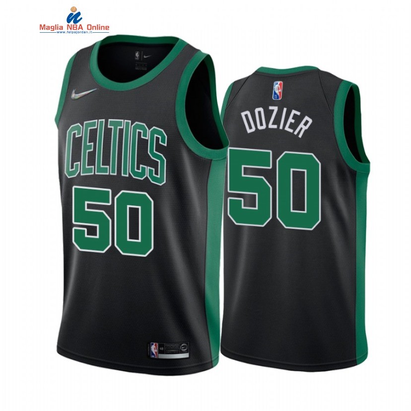 Maglia NBA Nike Boston Celtics #50 PJ Dozier Nero Statement 2022 Acquista