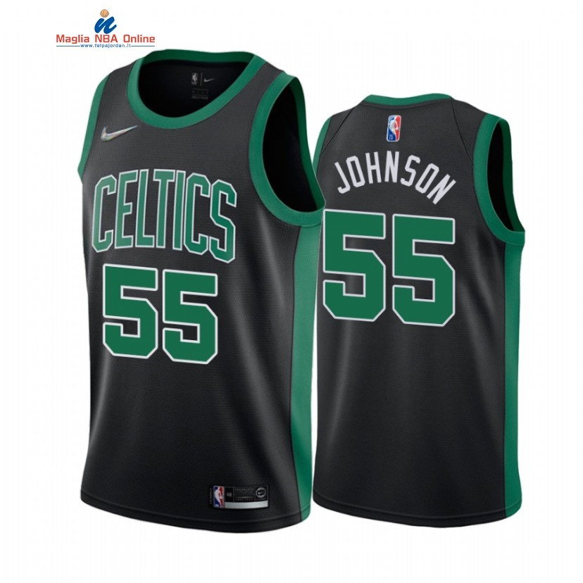 Maglia NBA Nike Boston Celtics #55 Joe Johnson 75th Season Nero Statement 2021-22 Acquista