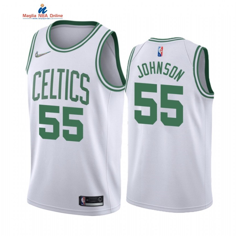 Maglia NBA Nike Boston Celtics #55 Joe Johnson Bianco Association 2022 Acquista
