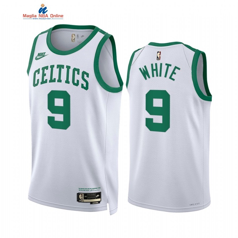 Maglia NBA Nike Boston Celtics #9 Derrick White Bianco Classic 2022 Acquista