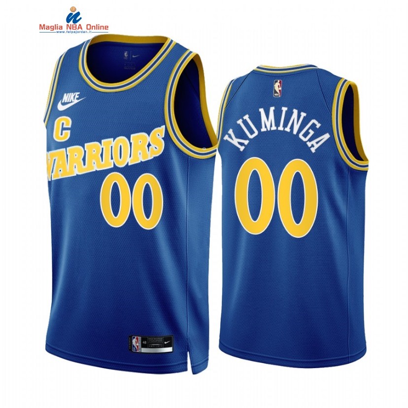 Maglia NBA Nike Golden State Warriors #00 Jonathan Kuminga Blu Classic 2022-23 Acquista