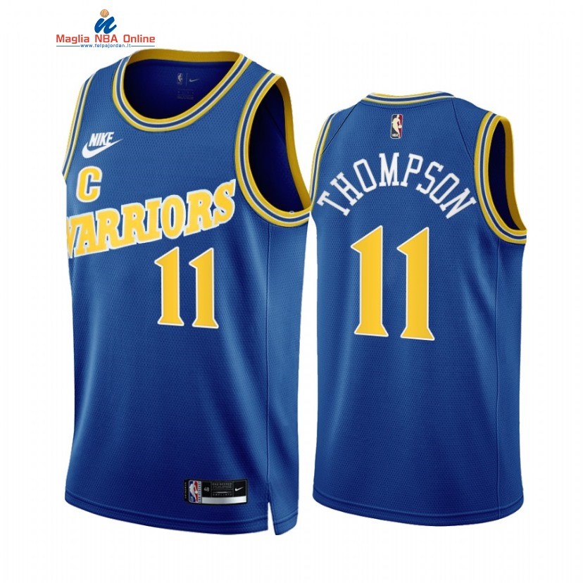 Maglia NBA Nike Golden State Warriors #11 Klay Thompson Blu Classic 2022-23 Acquista