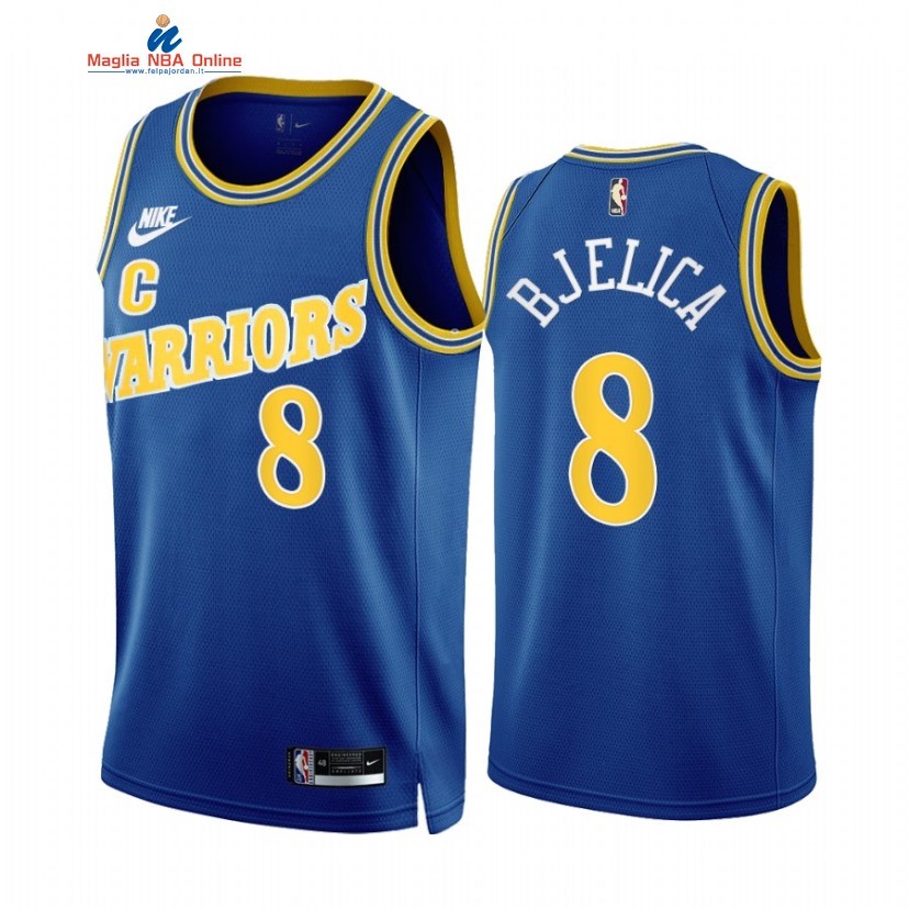 Maglia NBA Nike Golden State Warriors #8 Nemanja Bjelica Blu Classic 2022-23 Acquista