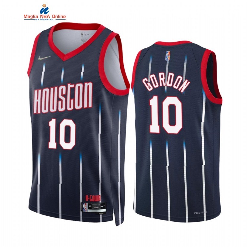 Maglia NBA Nike Houston Rockets #10 Eric Gordon 75th Season Marino Città 2021-22 Acquista