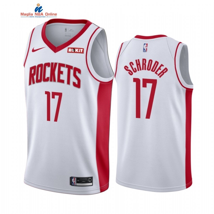 Maglia NBA Nike Houston Rockets #17 Dennis Schroder Bianco Association 2022 Acquista