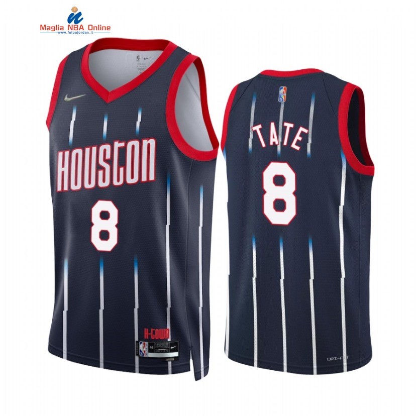 Maglia NBA Nike Houston Rockets #8 Jae'Sean Tate 75th Season Marino Città 2021-22 Acquista