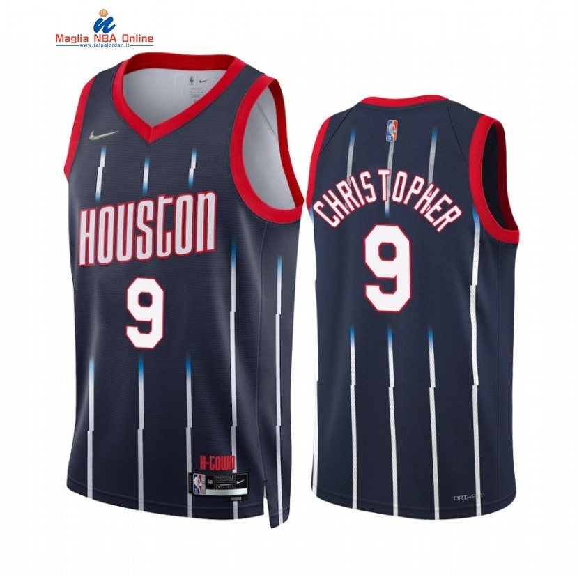 Maglia NBA Nike Houston Rockets #9 Josh Christopher 75th Season Marino Città 2021-22 Acquista