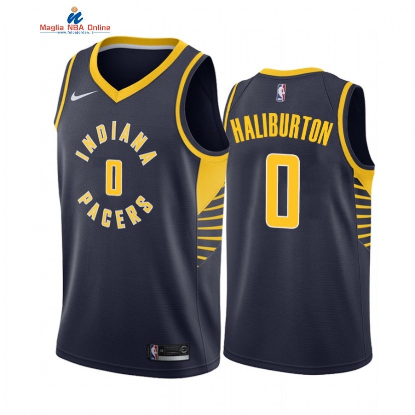 Maglia NBA Nike Indiana Pacers #0 Tyrese Haliburton Marino Icon 2021-22 Acquista