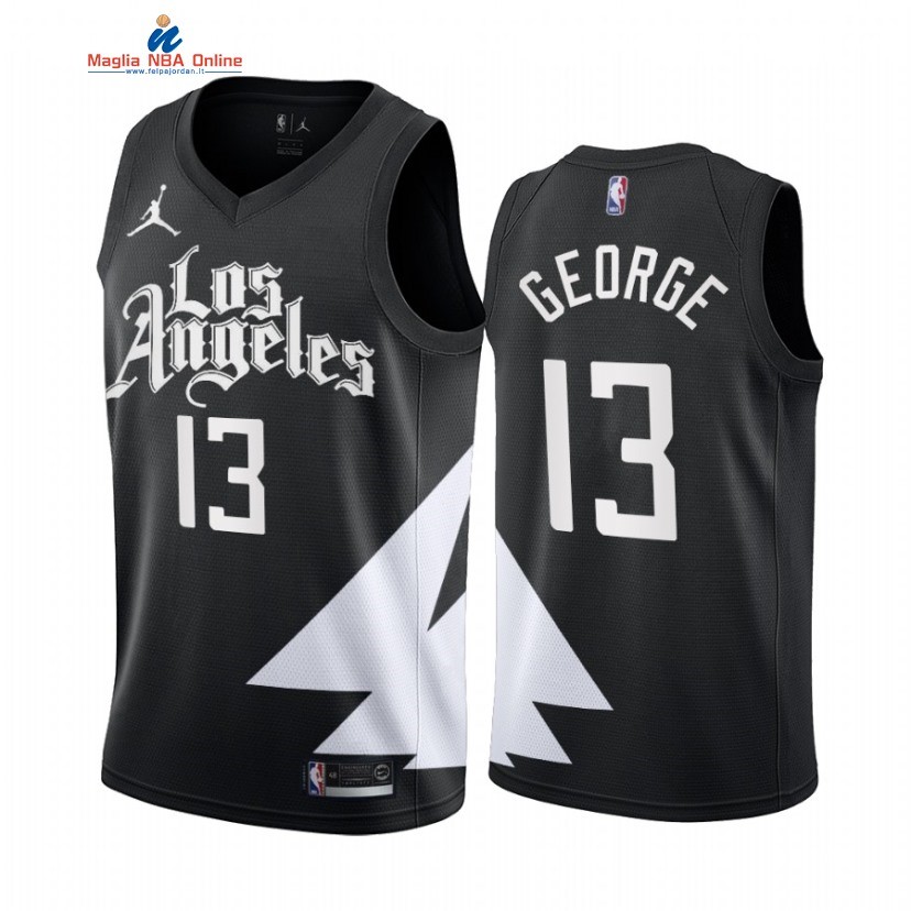 Maglia NBA Nike Los Angeles Clippers #13 Paul George Nero Statement 2022-23 Acquista