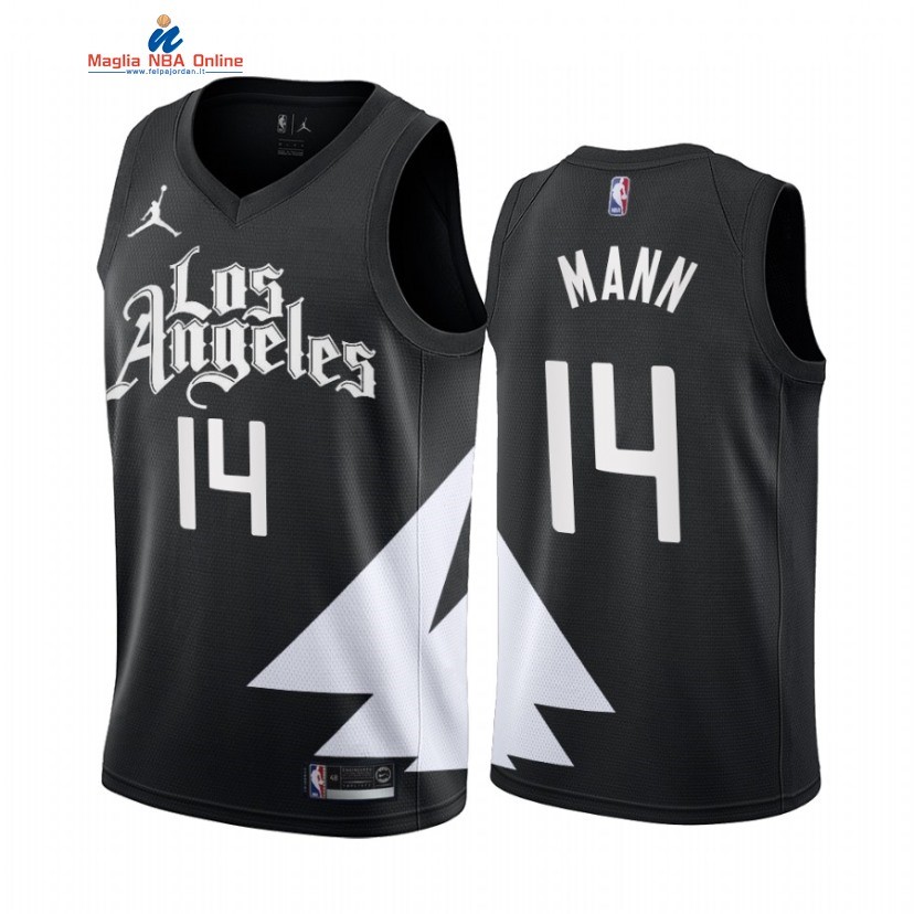 Maglia NBA Nike Los Angeles Clippers #14 Terance Mann Nero Statement 2022-23 Acquista