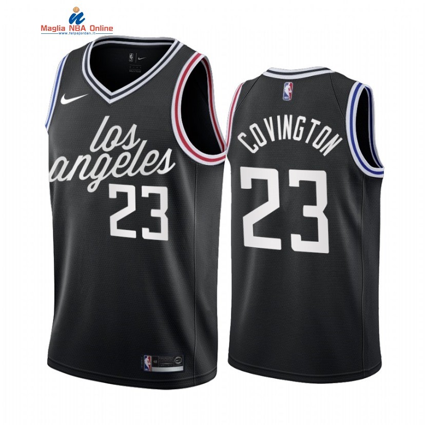 Maglia NBA Nike Los Angeles Clippers #23 Robert Covington Nero Città 2022-23 Acquista