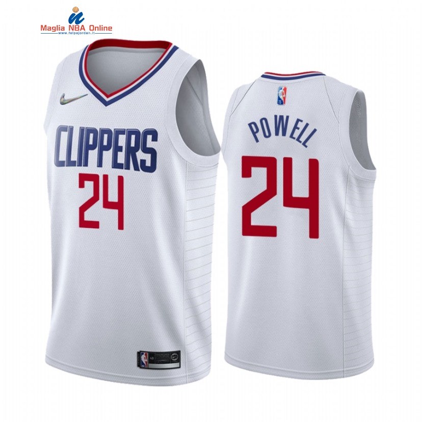 Maglia NBA Nike Los Angeles Clippers #24 Norman Powell Bianco Association 2022 Acquista